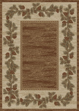 Hearthside Rustic Mountain View Brown Area Rug, 2'3"x3'3"