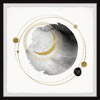 "Revolving Moon" Framed Painting Print, 24x24