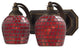 Elk Lighting 2 Light Vanity In Aged Bronze And Copper Mosaic Glass