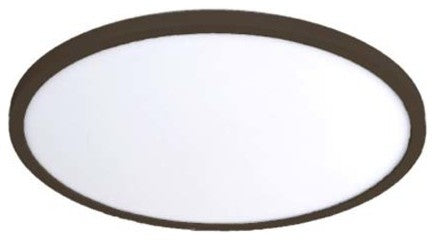 Round LED 7" Flush Mount 3000K, Bronze