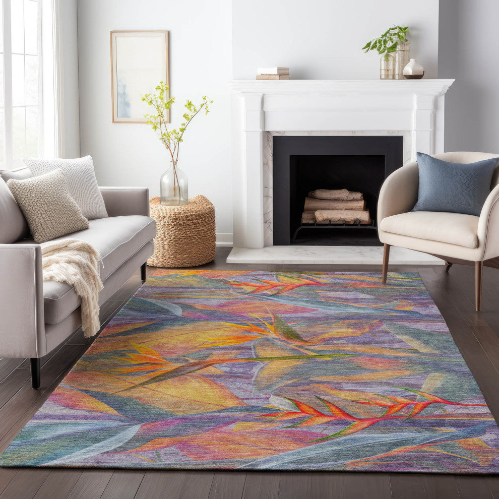 Addison Premium Washable Mayfield AMF209 Multi 8' x 10' Rug