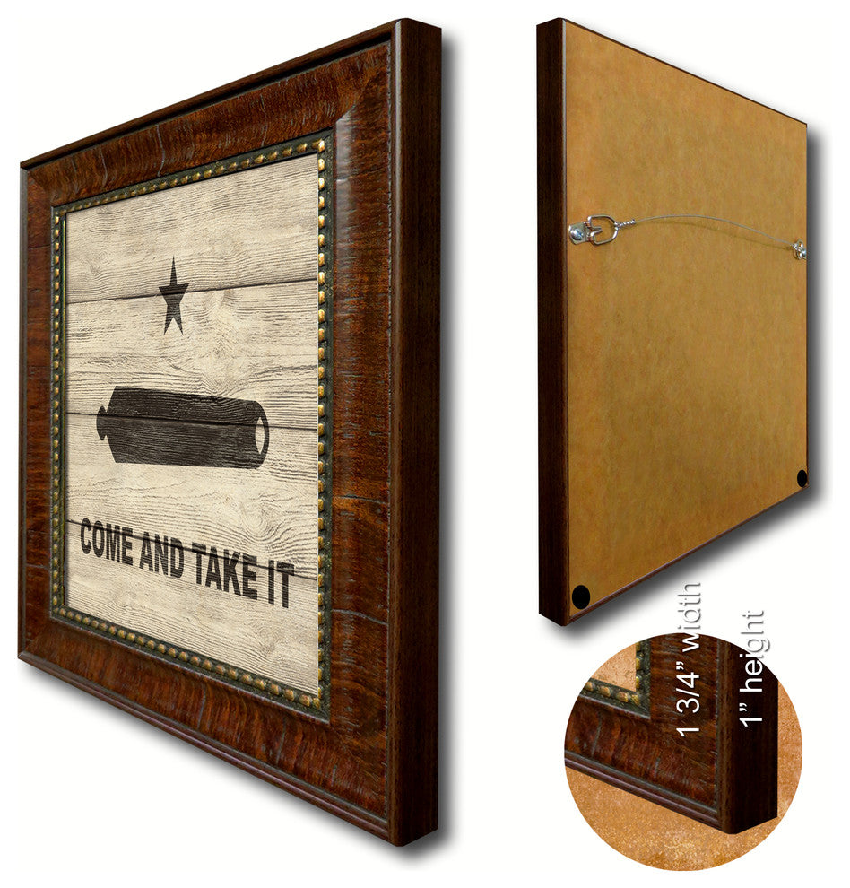 Revolution Come And Take It Military Textured Flag Print, 15"X21"