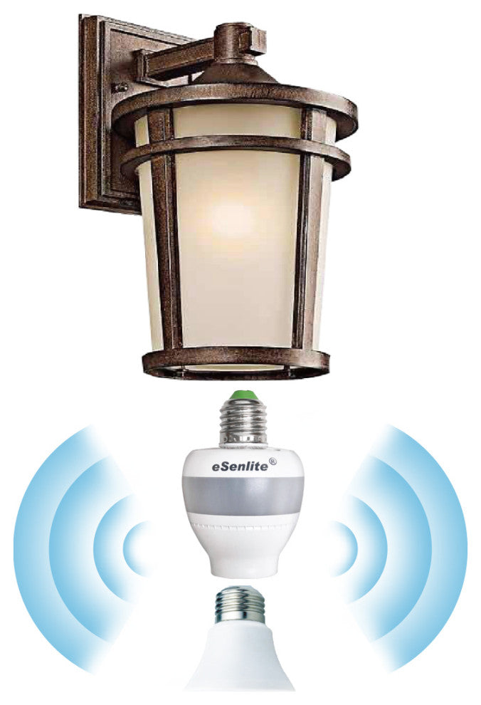 Invisible Motion Retrofit Compact LED Bulb or Light Fixture Add-On SMART Sockets, Ee101wls-1