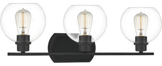 Quoizel PRUC8626MBK Three Light Bath, Matte Black Finish