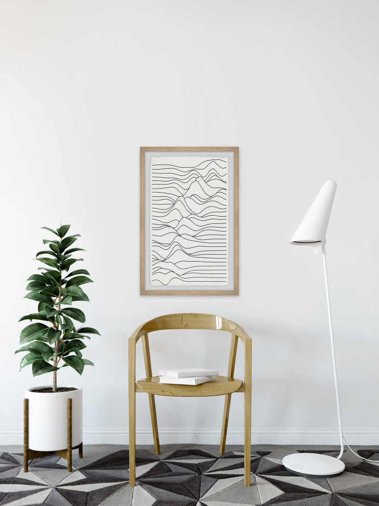 "Magnetic Anomaly" Framed Painting Print, 30x45