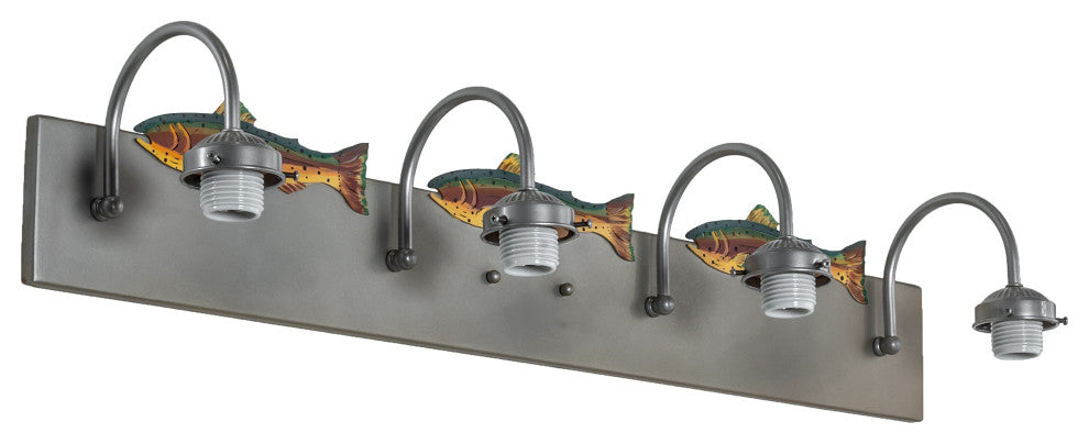 33 Long Trout 4 Light Vanity Light