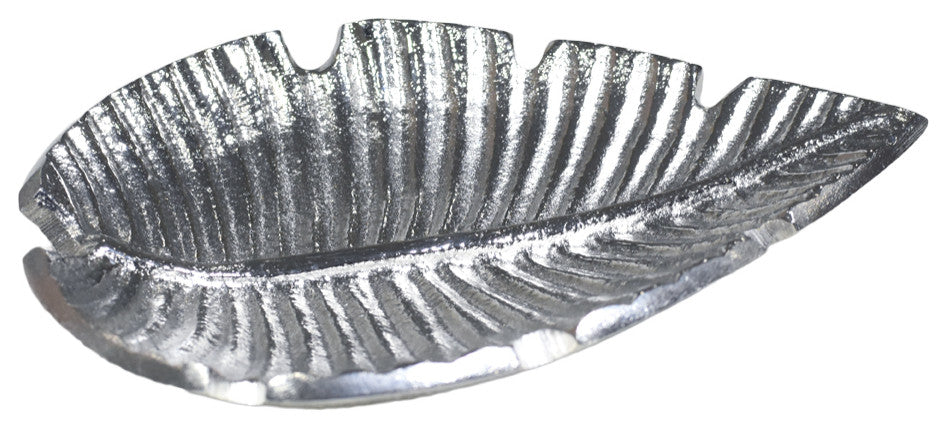 Handmade Decorative Silver Aluminium Tray, Silver Color Coated