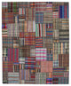 Rug N Carpet - Handmade Oriental 10' 9'' x 13' 3'' Tribal Patchwork Kilim Rug