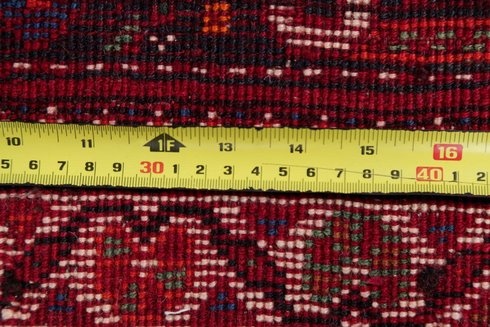 Consigned, Lori Oriental Traditional Persian Hand-Knotted Area Rug, Red, 6x9