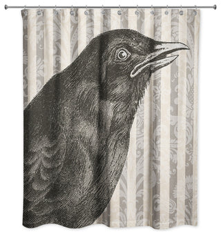 Spooky Crow 71"x74" Shower Curtain