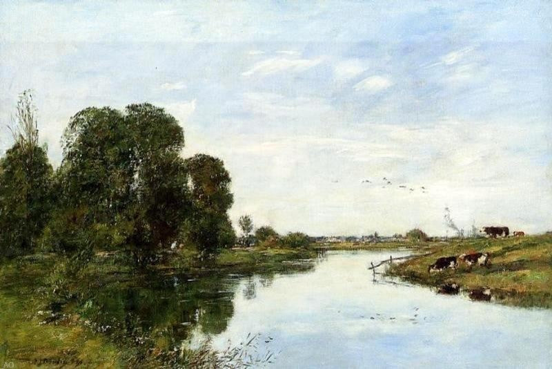 Eugene-Louis Boudin The Toques at Saint-Arnoult Wall Decal Print