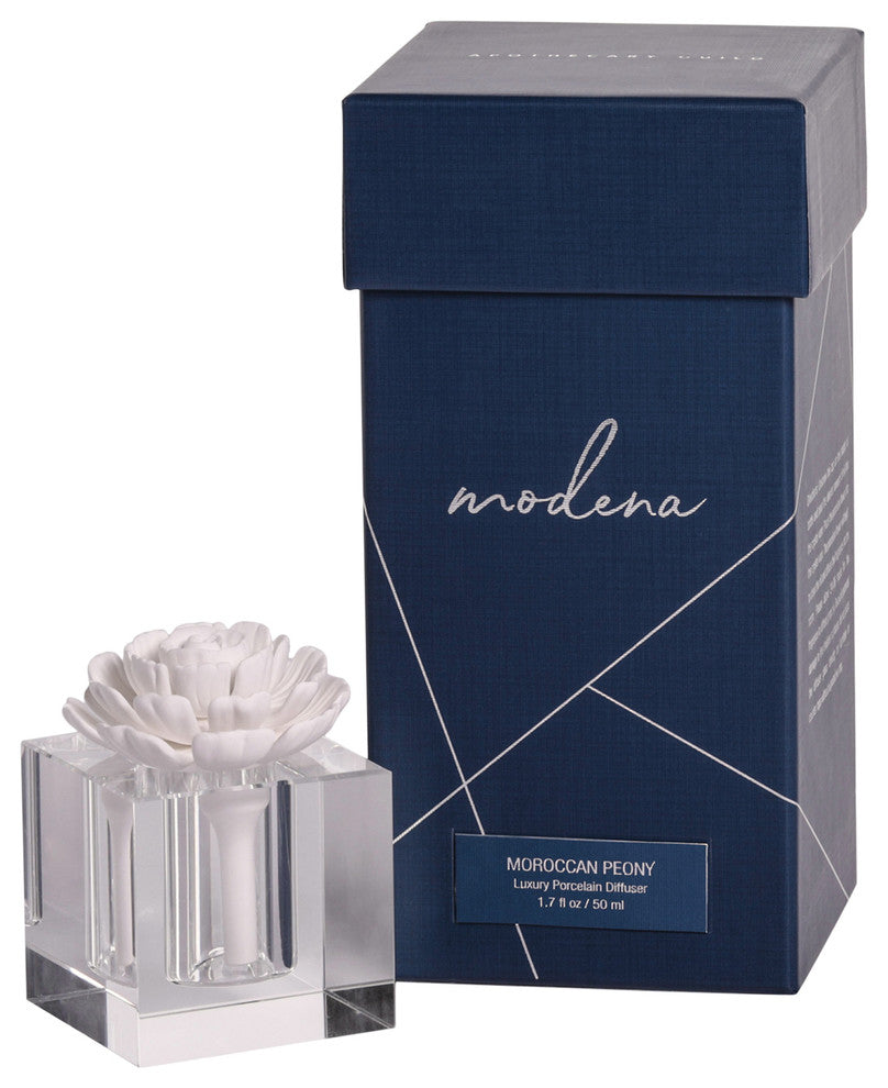 Modena Small Porcelain Diffuser, Moroccan Peony