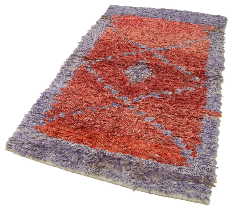 Rug N Carpet - Handmade Turkish 3' 10'' x 6' 10'' Modern Design Wool Kilim Rug