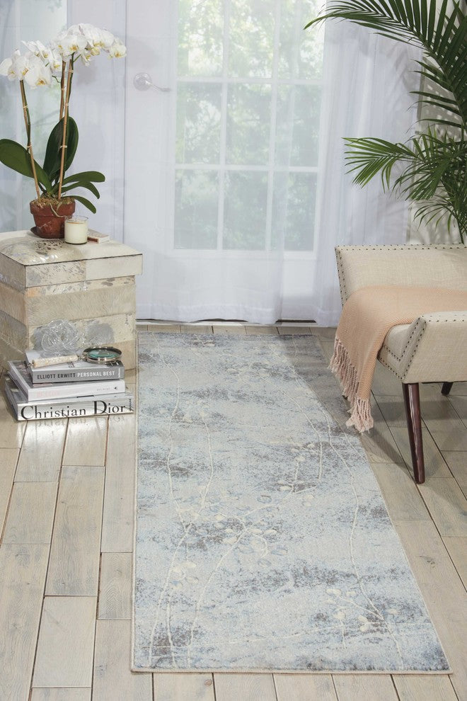 Nourison Somerset 2' x 5'9" Silver/Blue Indoor Area Rug