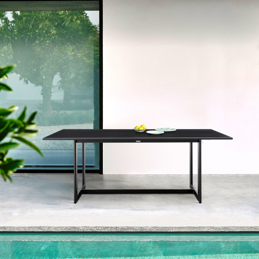 Cayman Outdoor Patio Dining Table, Aluminum