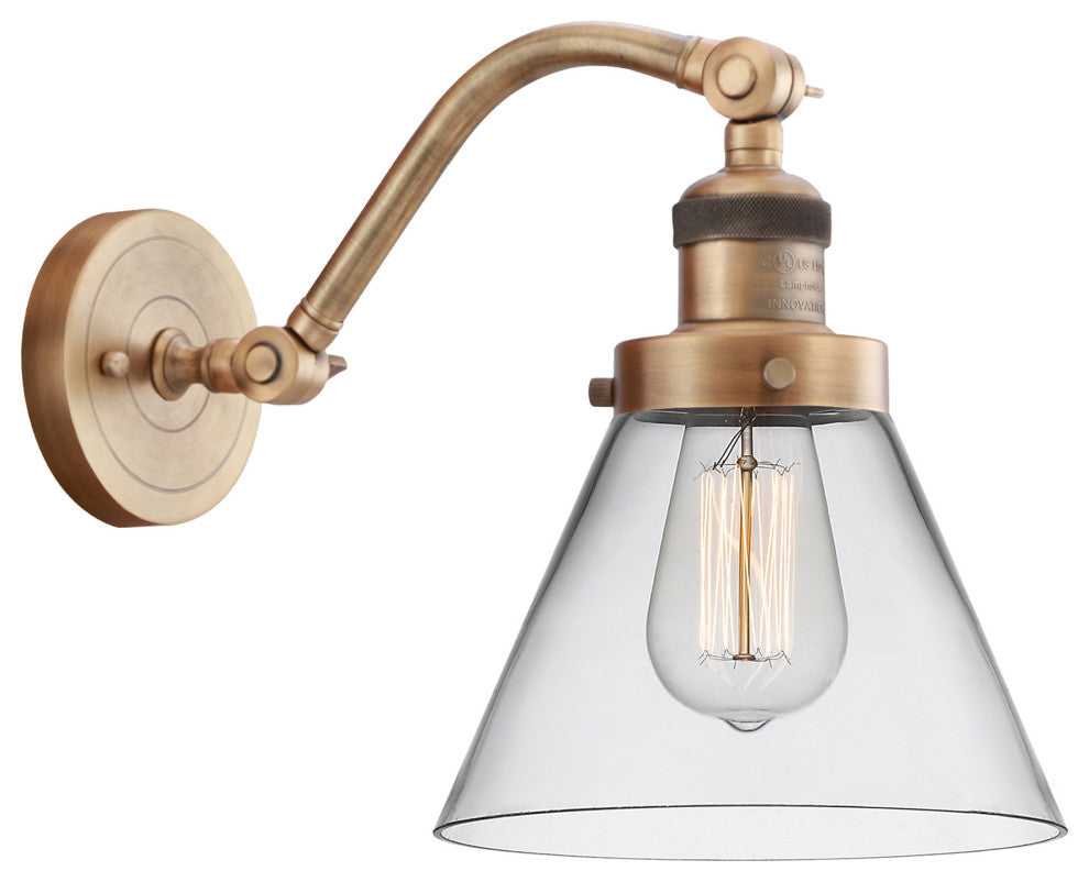INNOVATIONS LIGHTING 515-1W-BB-G42-LED Large Cone 1 Light Sconce