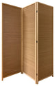 6" Light Bamboo 3 Panel Room Divider Screen