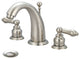 Two Handle Bathroom Widespread Faucet, PVD Brushed Nickel, Pvd Brushed Nickel