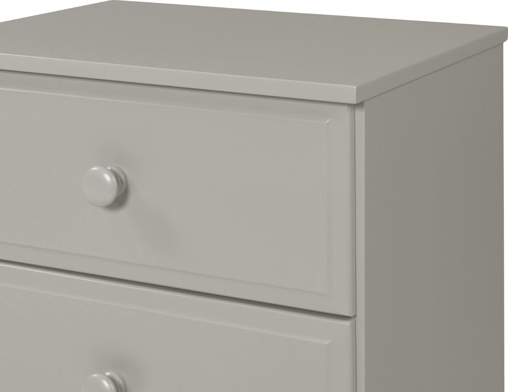 Essentials Three Drawer Narrow Chest, Gray Finish