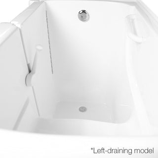 EZWT-3054 54"x30" Walk-In Tub, Soaker Series, Left Model