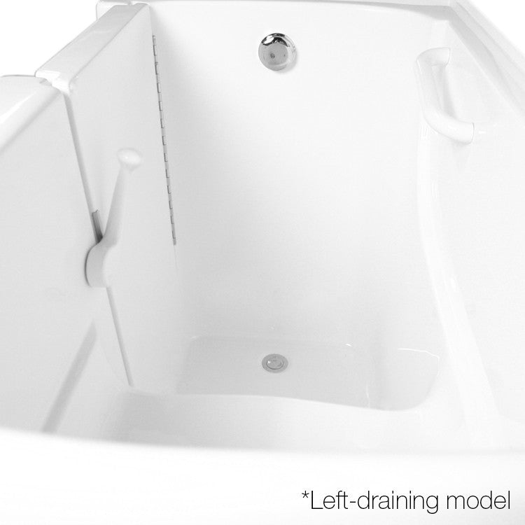 EZWT-3054 54"x30" Walk-In Tub, Soaker Series, Left Model