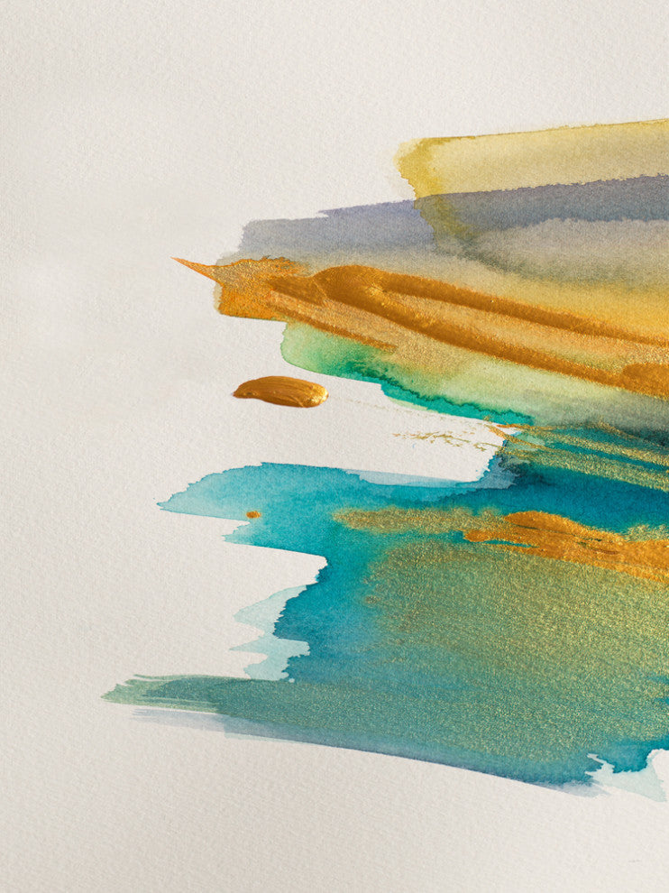 Amber Gold Vertical I - 72 x 54 by Lanie Loreth
