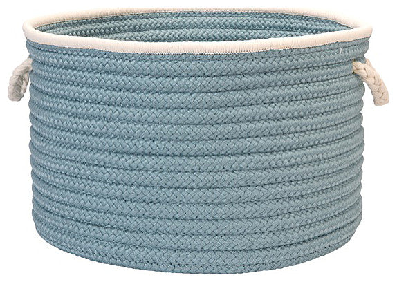 Colonial Mills Basket Doodle Edge Light Blue Round