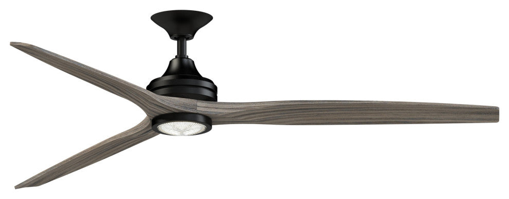 Fanimation Spitfire DC-KIT-72-LK Spitfire DC 72" 3 Blade Indoor / - Black /