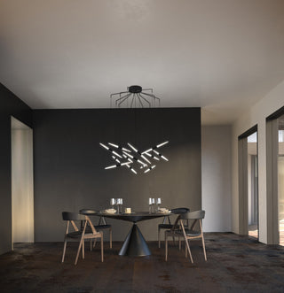 Sonneman 2896 Ballet 13 Light 27"W LED Abstract Multi Light - Satin Black