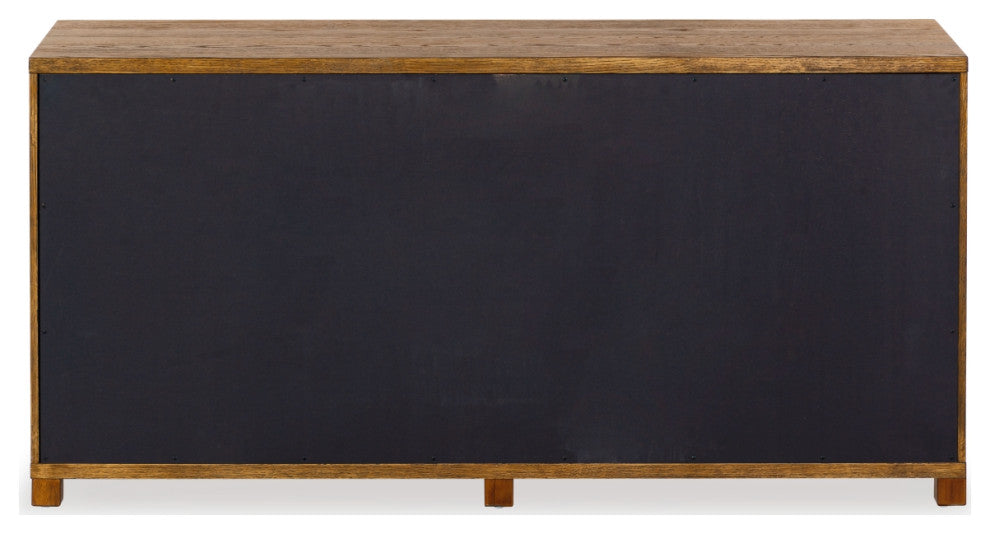 Safavieh Couture Tobiette 6 Drawer Wood Dresser, Medium Oak