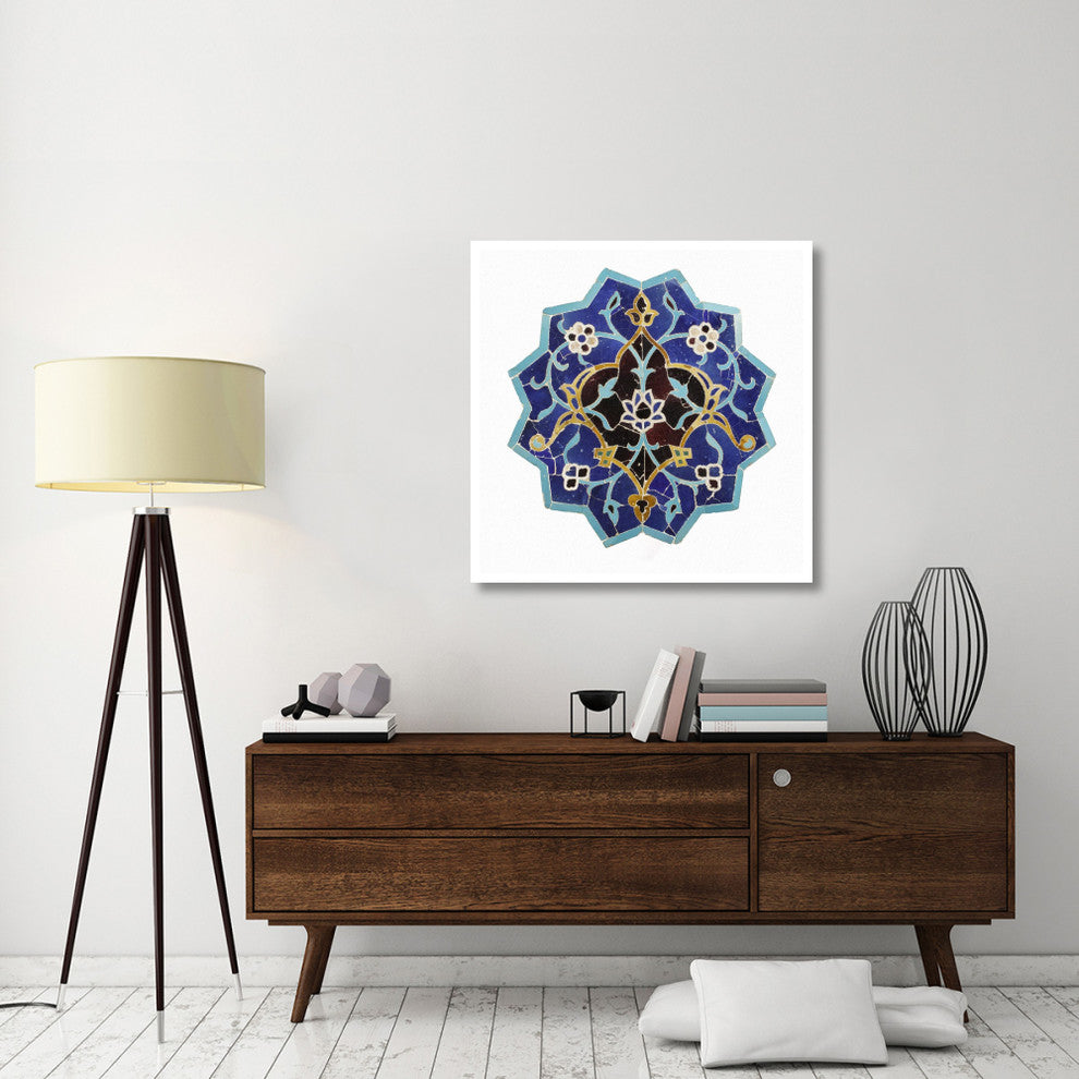 "Mosaic Tile" Paper Print 15th Century Persian Artisan, 38"x38"