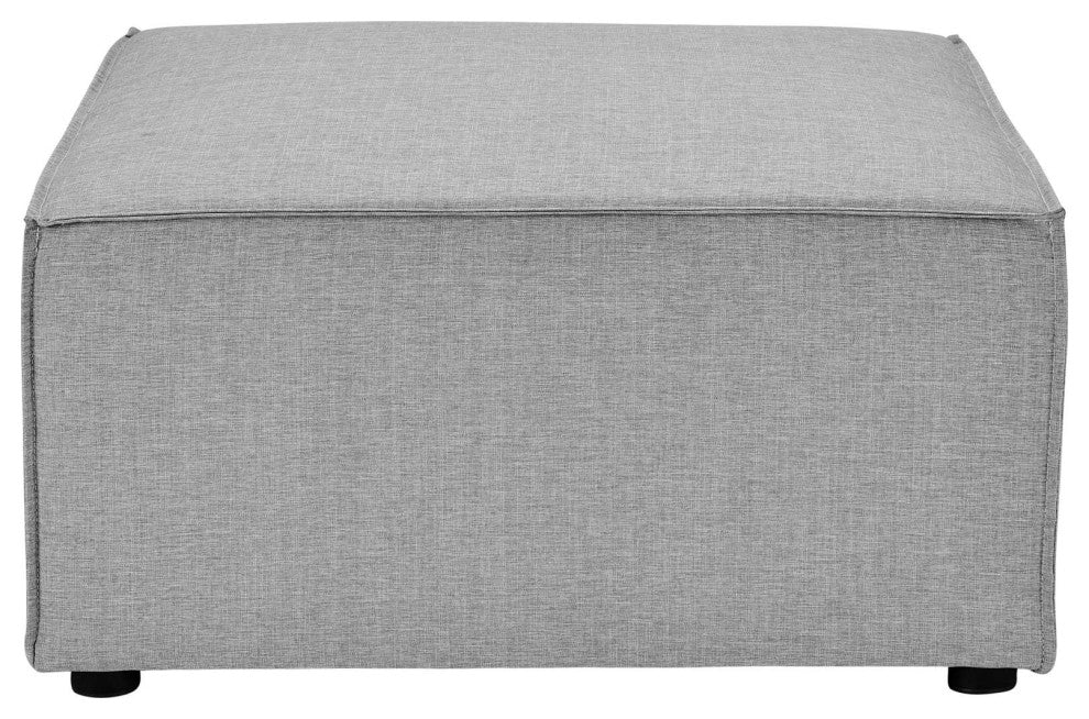 Saybrook Outdoor Patio Upholstered 4-Piece Sectional Sofa Gray