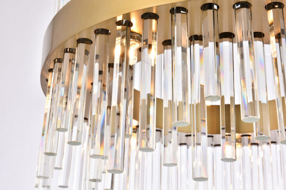 Contemporary Gold 14-Light Chandelier