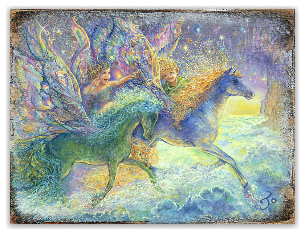 Race You to Fairy Land Wall and Table Top Wooden Decor, 48x36