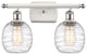 Innovations 516-2W-WPC-G1013 2-Light Bath Vanity Light, White, Polished Chrome