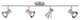 Bellevue VXCF19625 Cameron 4 Light 36"W LED Fixed Rail Ceiling - Brushed Nickel