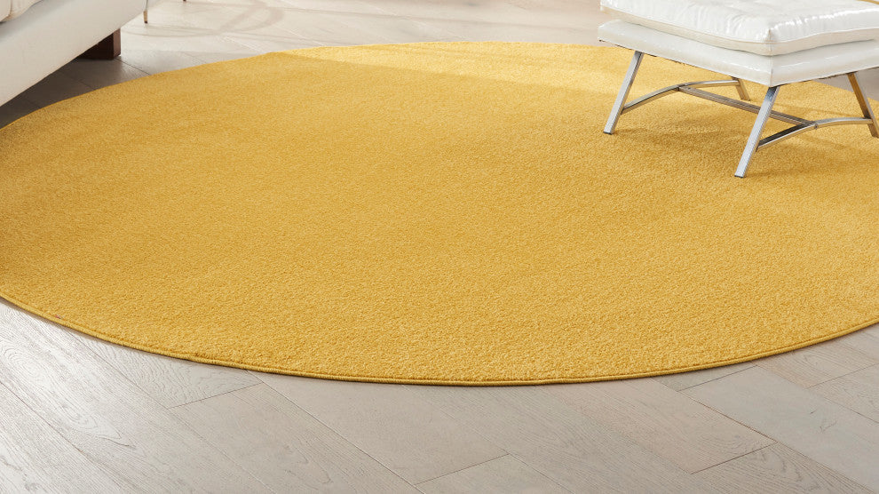 Nourison Essentials 8' x Round Yellow Outdoor Area Rug