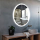 Round Frameless Backlit LED Anti-fog Bathroom Vanity Mirror, 32"x32"