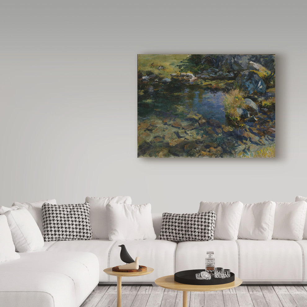 John Singer Sargent 'Alpine Pool' Canvas Art, 47"x35"