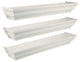 Kiera Grace Madison 3-Piece Contoured Floating Wall Shelves, 24", Antique White