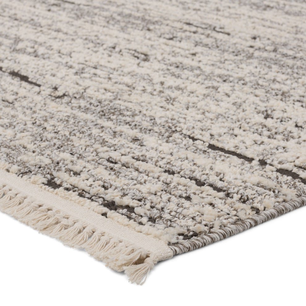 Jaipur Living Duna Striped Gray/ Cream Area Rug 10'X14'