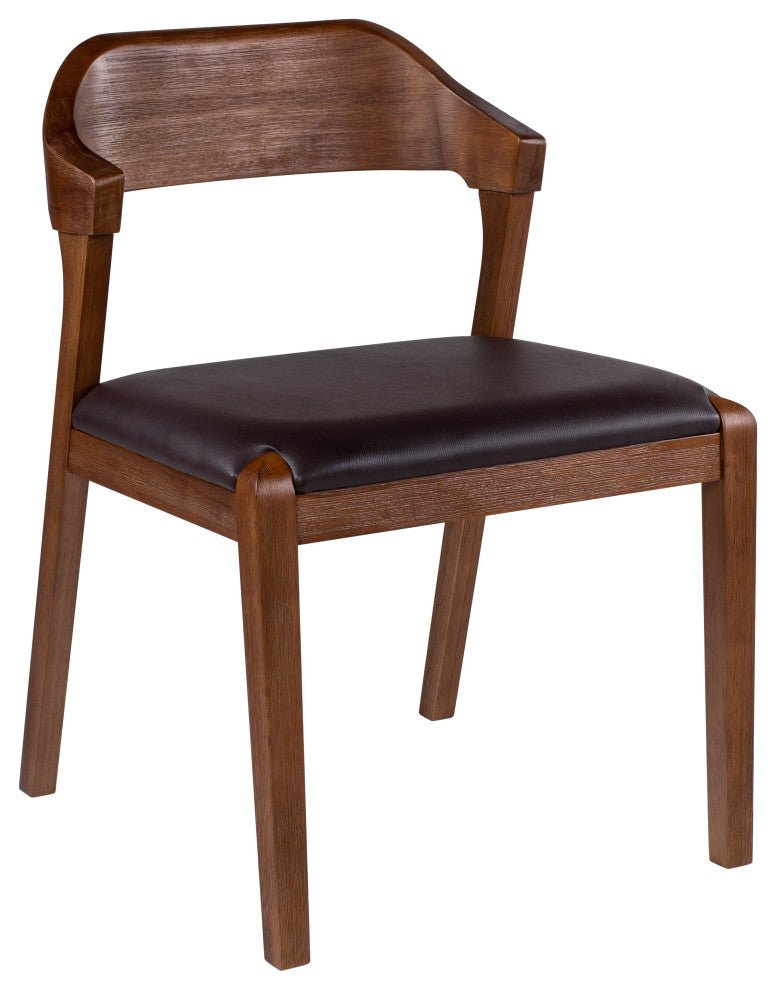 Rasmus Dining Chair, Chestnut Wire-Brush, Set of 2