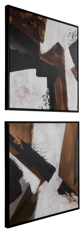 Uttermost Tactile Inspiration Framed Abstract Art, Set of 2