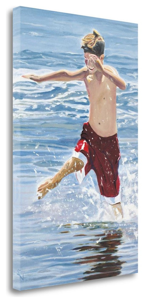 "The Hurdler" By Stephen Newstedt, Giclee Print on Gallery Wrap Canvas