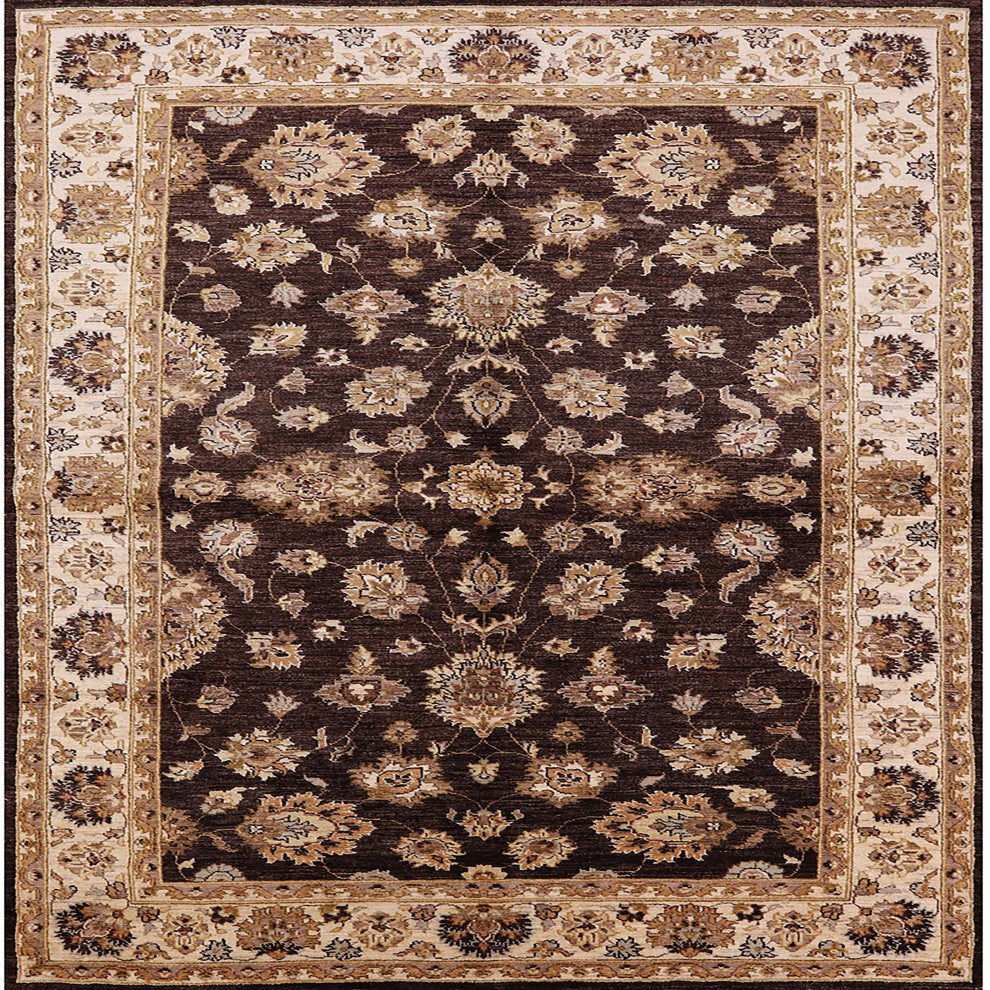Ahgly Company Indoor Square Mid-Century Modern Area Rugs, 3' Square