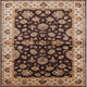 Ahgly Company Indoor Square Mid-Century Modern Area Rugs, 3' Square