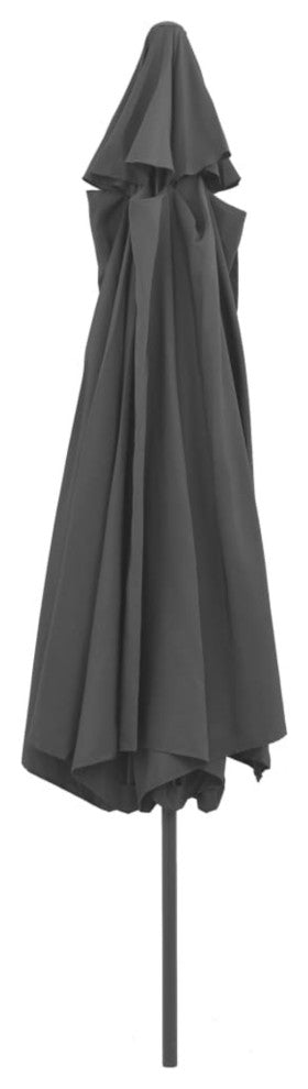 Vidaxl Outdoor Parasol With Metal Pole 157.5" Anthracite