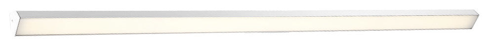 Revel 98" LED Bathroom Vanity & Wall Light 3000K, Brushed Aluminum