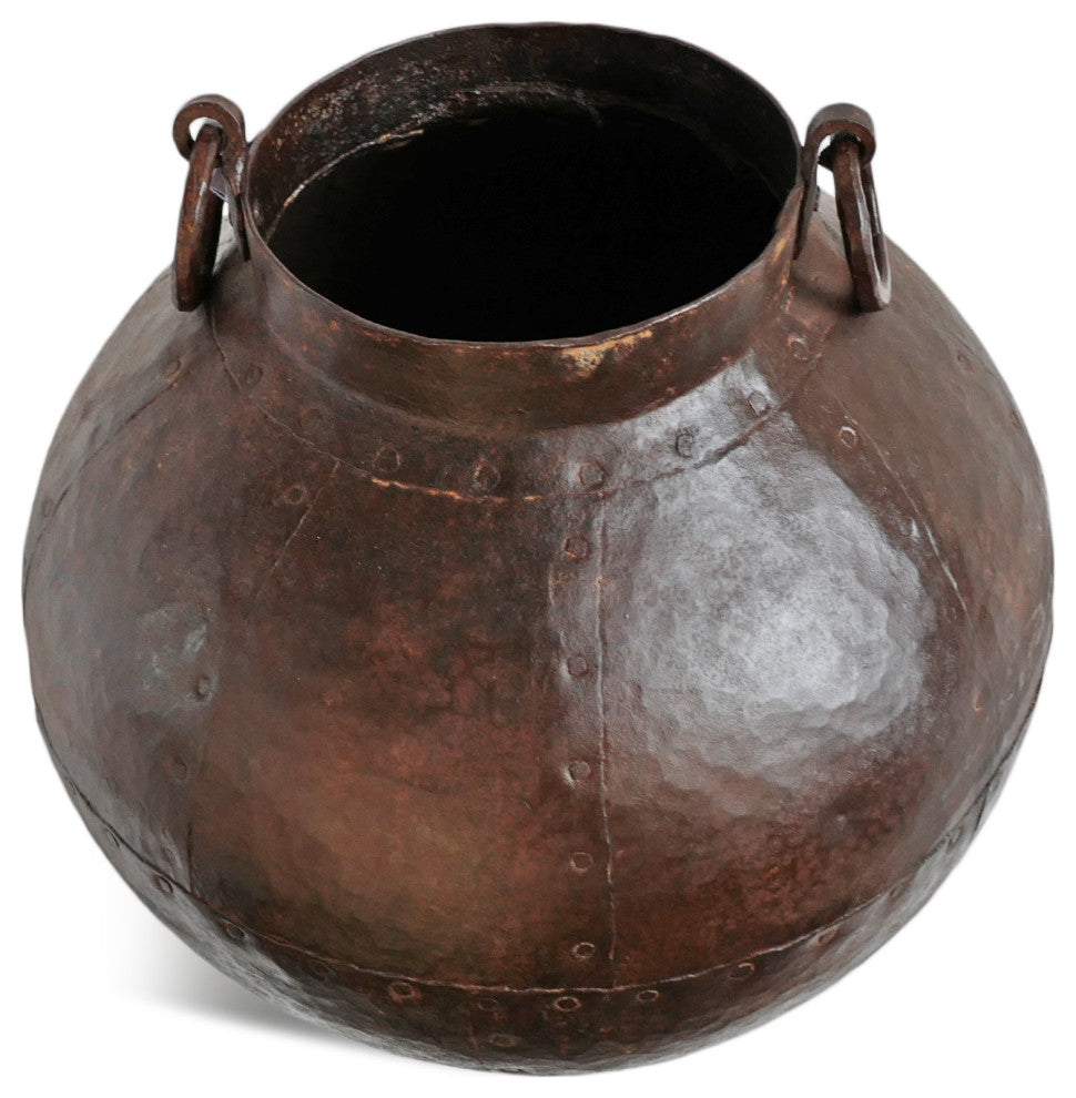 Consigned Vintage Solid Iron Pot