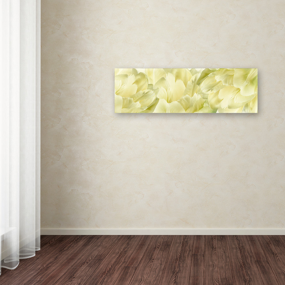 Cora Niele ''Yellow Tulip Scape'' Canvas Art